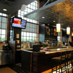 transparent roller shades for bar