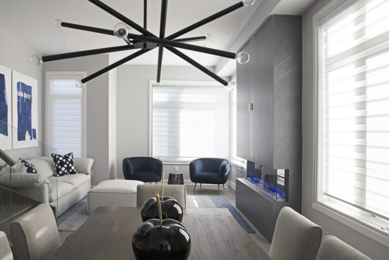 White interlude zebra shades for living room