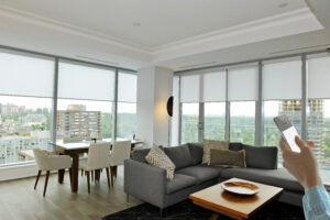 Motorized window shades with remote control
