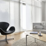 white panel track for living room