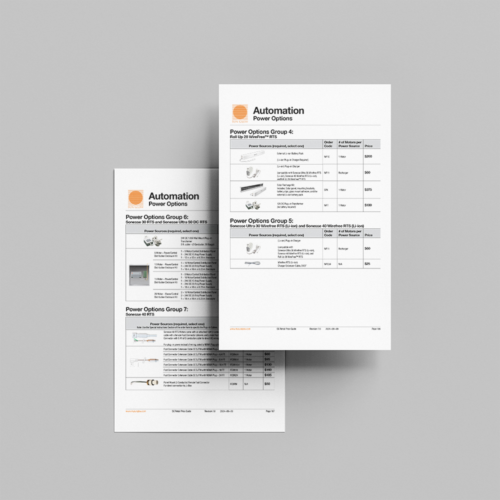 Somfy Power Option Guide