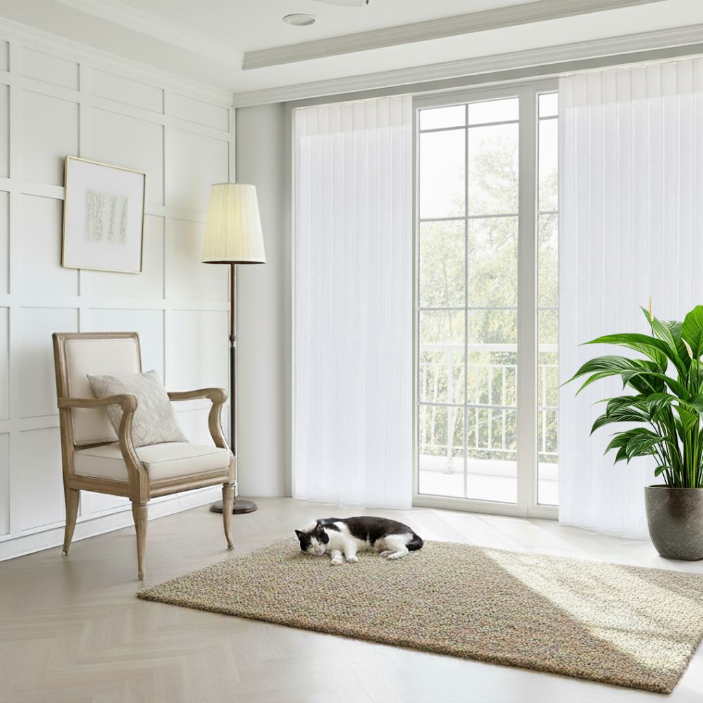 Vertical Sheer - Center Split