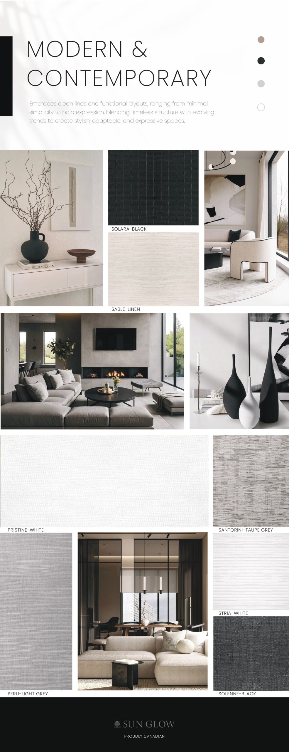 Sun Glow Mood Board - MODERN & CONTEMPORARY theme