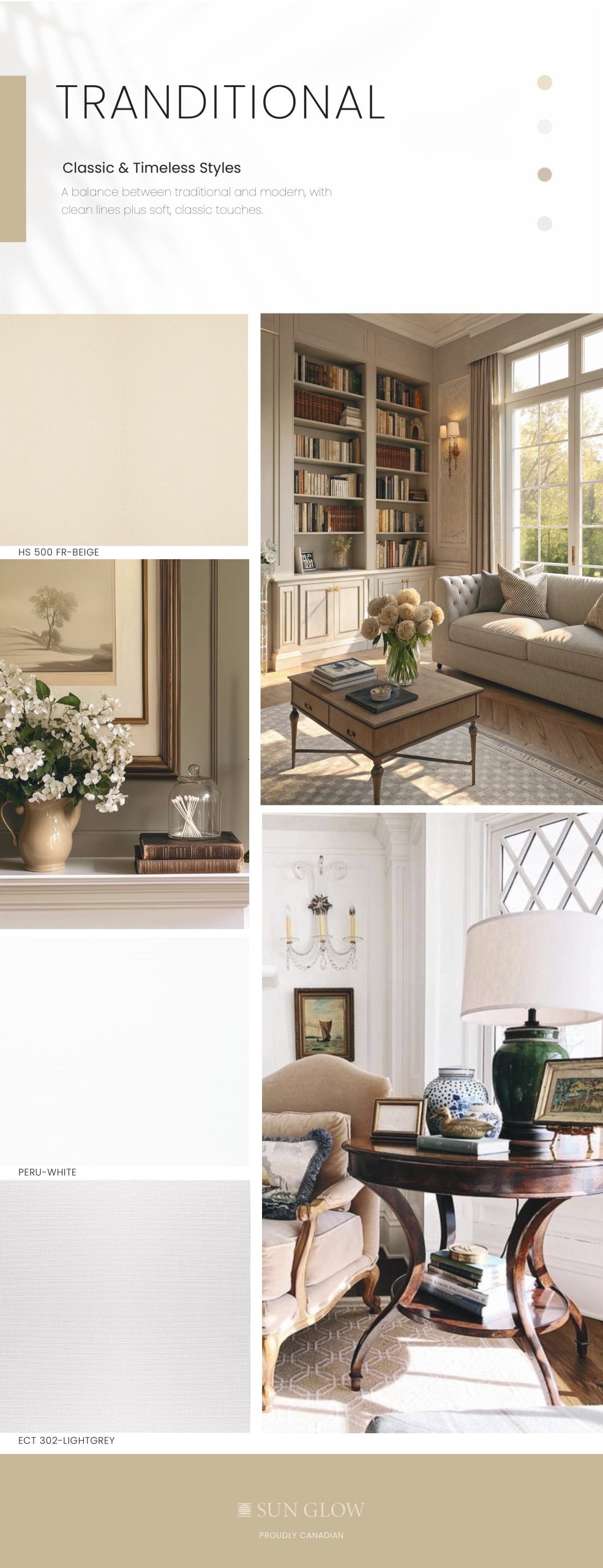 Sun Glow Mood Board - TRADITIONAL theme